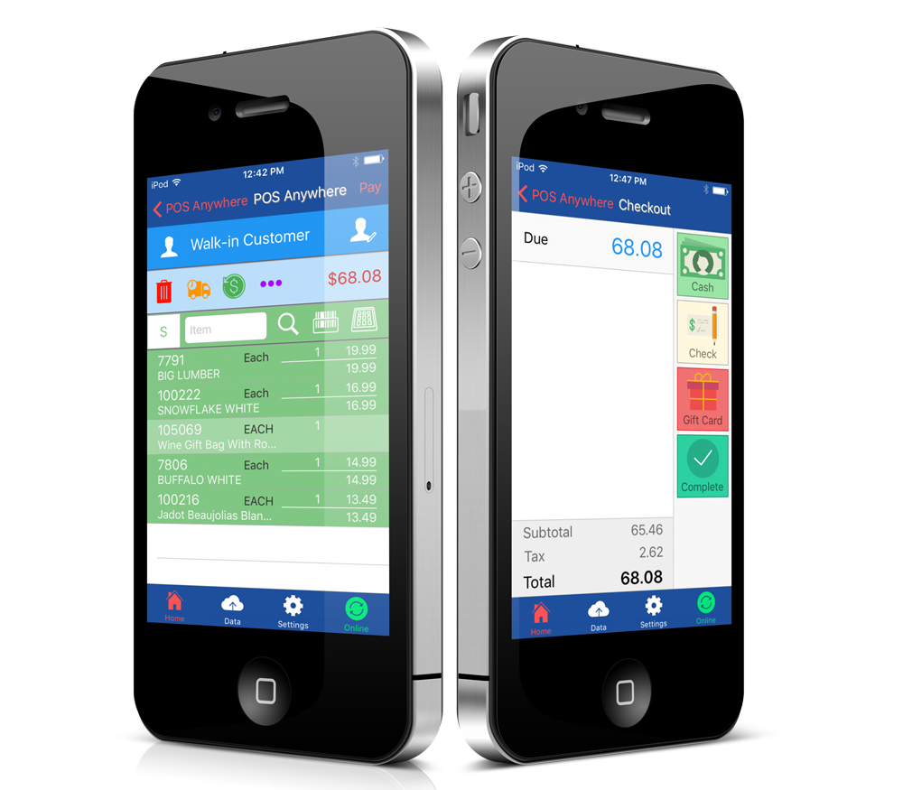 POS Anywhere App Screenshot