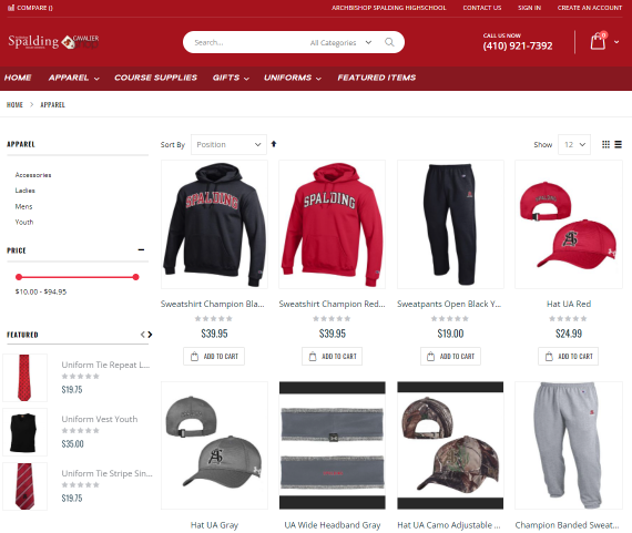 Archbishop Spalding High School Site Preview