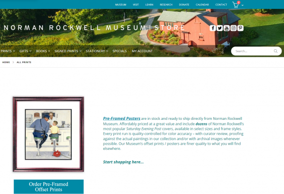 Norman Rockwell Museum Site Preview