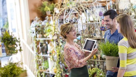 counterpoint retail customers with mobile pos
